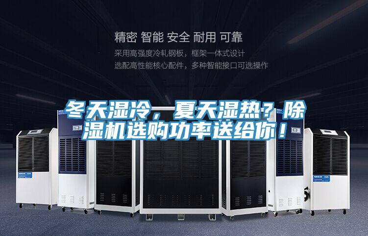 冬天濕冷，夏天濕熱？除濕機選購功率送給你！