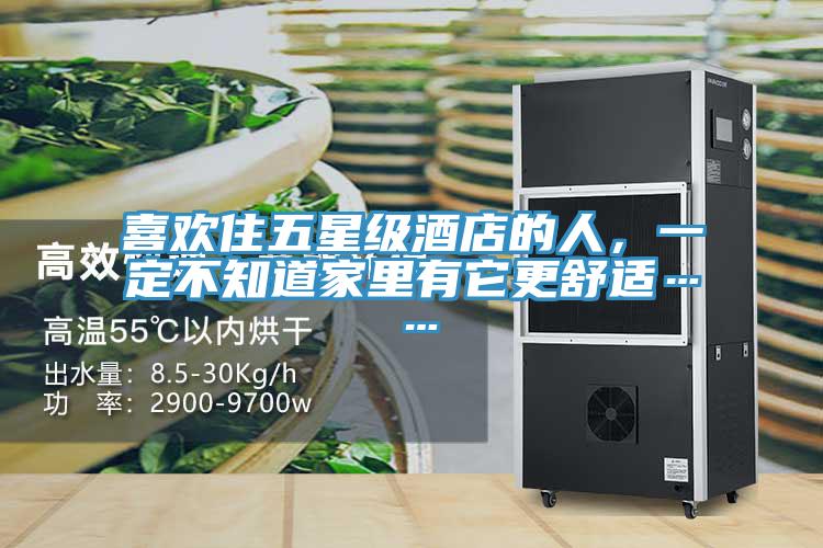 喜歡住五星級酒店的人，一定不知道家里有它更舒適……