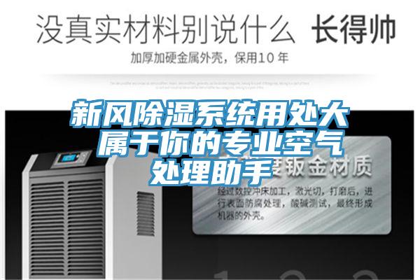 新風除濕系統用處大 屬于你的專業空氣處理助手