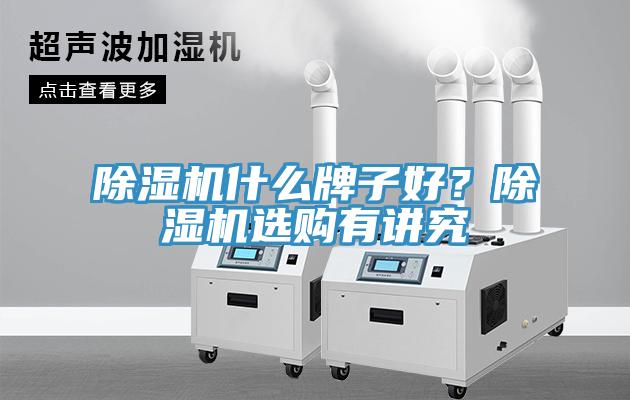 除濕機什么牌子好？除濕機選購有講究