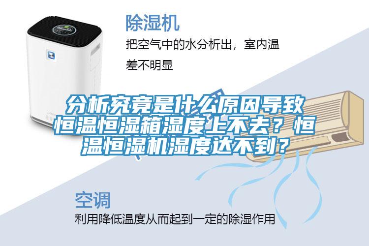 分析究竟是什么原因導致恒溫恒濕箱濕度上不去？恒溫恒濕機濕度達不到？