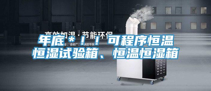 年底＊！！可程序恒溫恒濕試驗箱、恒溫恒濕箱
