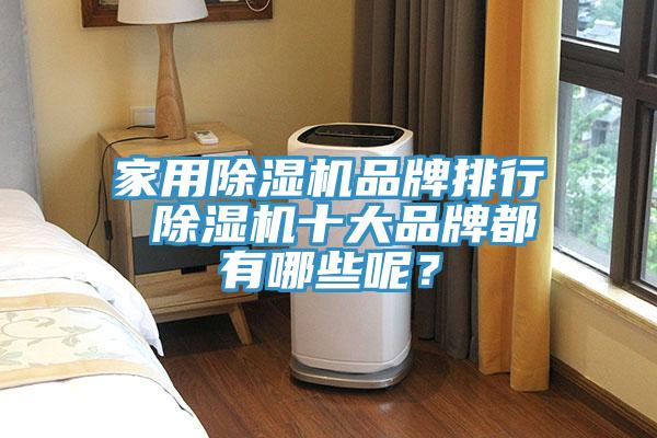 家用除濕機品牌排行 除濕機十大品牌都有哪些呢？