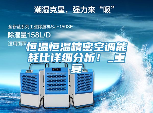恒溫恒濕精密空調(diào)能耗比詳細(xì)分析！_重復(fù)