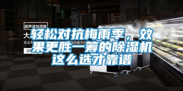 輕松對(duì)抗梅雨季，效果更勝一籌的除濕機(jī)這么選才靠譜