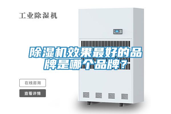 除濕機效果最好的品牌是哪個品牌？