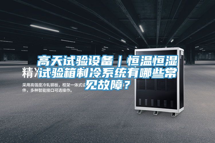 高天試驗(yàn)設(shè)備|恒溫恒濕試驗(yàn)箱制冷系統(tǒng)有哪些常見故障?
